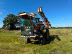 1980 SAM Sprayers 24m self propelled sprayer on 4.00-17.5 front and 520/70R24 rear wheels and tyres.