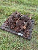 Quantity miscellaneous spares, pulleys, memorabilia etc.