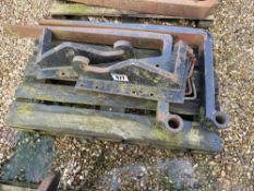 JCB compact tool carrier brackets c/w pallet tines