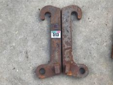 Pair of CAT weld on brackets