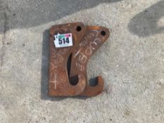 Pair of JCB weld on compact brackets