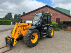 2021 JCB 538-60 Agri Super Loadall, air seat, air conditioning, rear pick up hitch, rear brake coupl