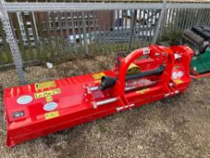 2022 Del Morino LEVPLUS270M 2.7m mounted flail topper with rear roller, hydraulic offset headstock.