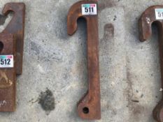 Pair of JCB Qfit weld on brackets