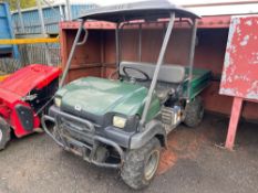 Kawasaki 4WD petrol UTV, open cab, bench seat, manual tip, rear bed. Keys in the office. ​​​​​​