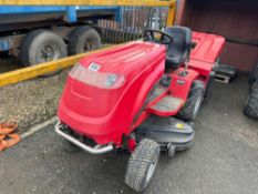 Countax K1850 petrol ride on mower, mid mount deck, 12volt start, Kawasaki engine c/w spare deck. (s