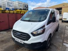 2022 Ford Transit Custom 340 Leader diesel van. Reg: FX72 JYZ. Mileage: 23,101. Keys in the office.