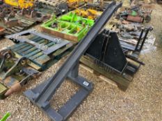 Pallet tine mounted lifting frame