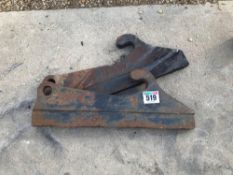 Large heavy duty weld on brackets