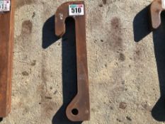 Pair of JCB Qfit weld on brackets