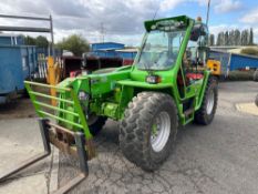 2013 Merlo P34.7 Plus Panoramic Telehandler, 4WS, air seat, rear pick up hitch. C/w Merlo headstock