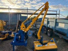 2023 Bomford Protrim Kestrel EVOS 5.7 power plus hedge cutter, direct 3 point mounting, electric con