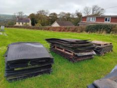 3no pallets of rubber mats