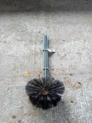Quantity drainage rods and chimney sweep brush