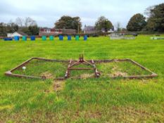 Folding chain harrows