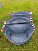 3no over hurdle calf feeders