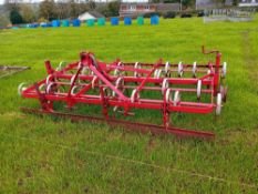 Kongskilde Vibromaster pig tail cultivator c/w front levelling board