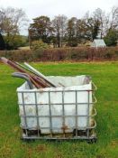 IBC with cubicle tubing and metal