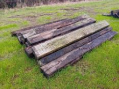16no wooden sleepers