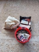 Quantity tek screws and gate fittings