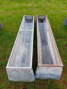 2no 6ft cattle feed troughs