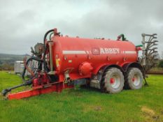 2020 Abbey 3500 Recess Tandem Tank with Centivac Garda 13,500l pump, air hydraulic brakes, front lev