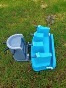 2no over hurdle calf feeders