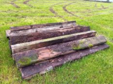 16no wooden sleepers