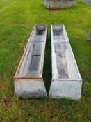 2no 6ft cattle feed troughs