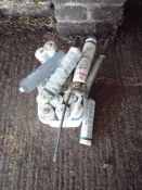 Quantity Claas long life grease cartridges and grease gun