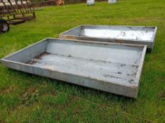 2no metal troughs