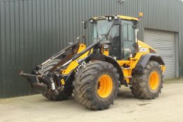 2021 JCB 419S loading shovel Tyres: Front: 750/65R28. Rear: 750/65R26 Reg: PE21 HMF Hours: 2,214 Ser