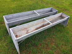 2no 6ft cattle feed troughs