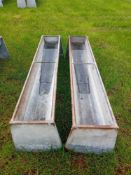 2no 6ft cattle feed troughs