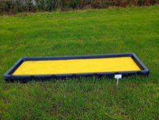 Plastic disinfectant footbath