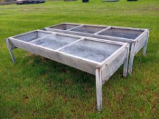2no 8ftx3ft cattle feed troughs