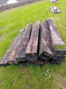 16no wooden sleepers