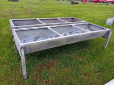2no 8ftx3ft cattle feed troughs