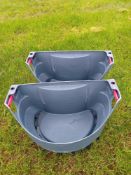 2no over hurdle calf feeders