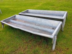 2no 8ftx3ft cattle feed troughs