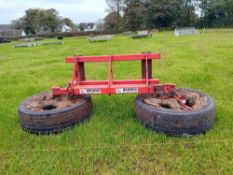 Browns feed pusher on pin & cone brackets