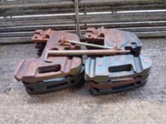6no New Holland 40kg wafer weights