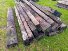 16no wooden sleepers