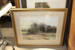 An oak framed print 