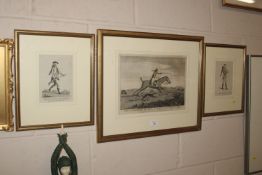 An antique black and white engraving 