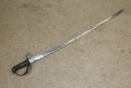 An 1822 pattern Light Cavalry Troopers sword (no s