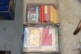 Two boxes of books to include Beatles books, biogr