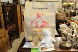 Two small Steiff Teddy Bears