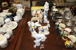 A quantity of various ornaments to include Nao, Ro