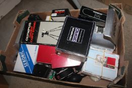 A quantity of various Olympus and other camera acc